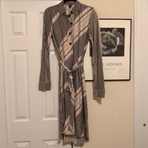 Rayon belted shirt dress from Ann Taylor